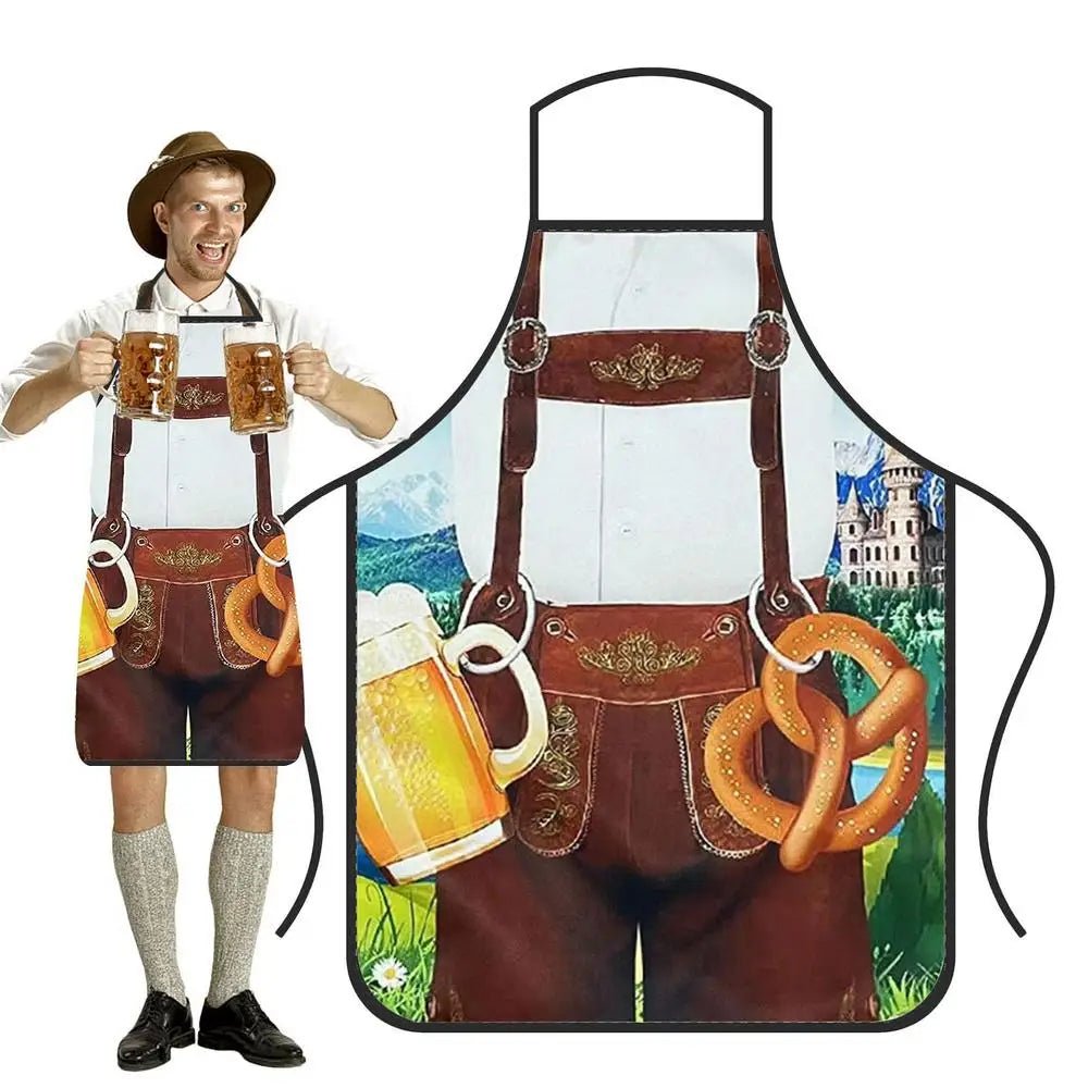 Tablier Humoristique Super Muscle - Tablier de Cuisine Amusant Oktoberfest pour Homme et Femme - Cuisine Chez Nadine
