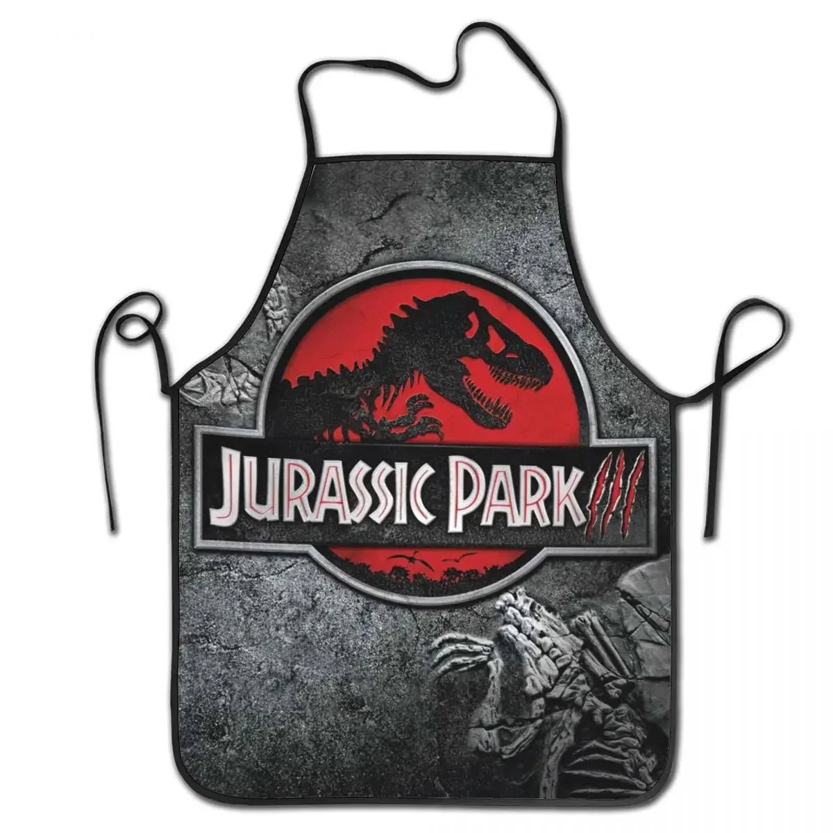 Tablier Jurassic Park Logo Dinosaure - Tablier de Cuisine Unisexe en Tissu Oxford - Cuisine Chez Nadine