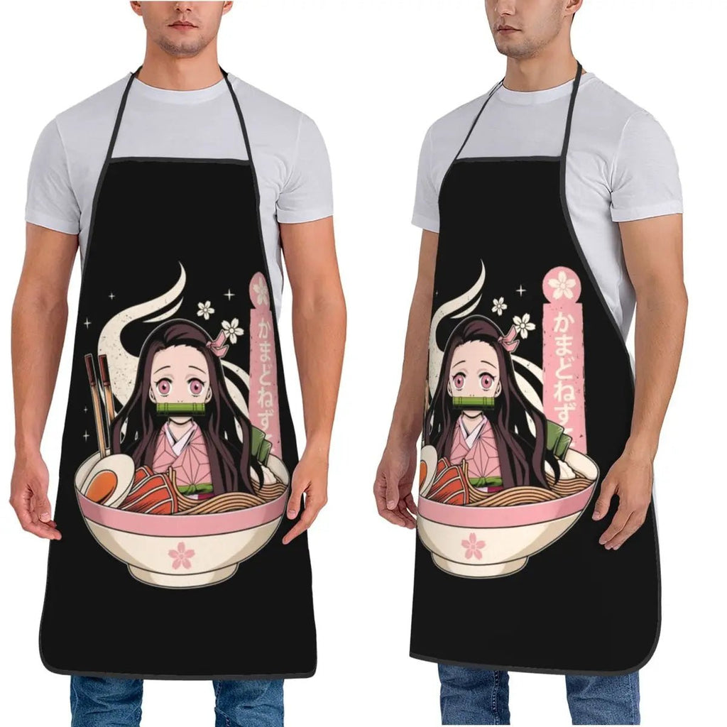 Tablier Nezuko Ramen Demon Slayer - Tablier Imperméable Fan Art Anime pour Cuisine - Cuisine Chez Nadine