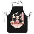 Tablier Nezuko Ramen Demon Slayer - Tablier Imperméable Fan Art Anime pour Cuisine - Cuisine Chez Nadine