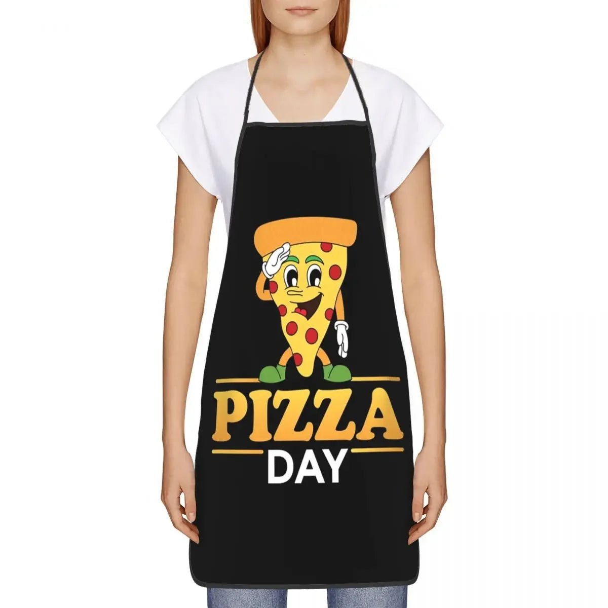 Tablier Pizza Day Unisexe - Tablier de Cuisine en Tissu Oxford pour Amateurs de Pizza - Cuisine Chez Nadine