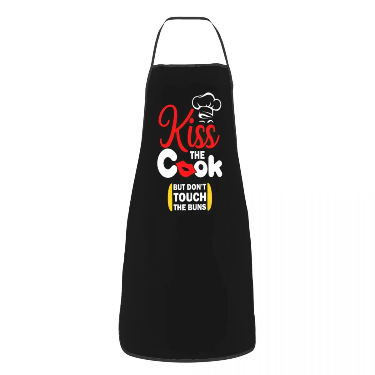 Tablier Rétro "Kiss The Cook" - Tablier de Cuisine Unisexe en Tissu Oxford - Cuisine Chez Nadine