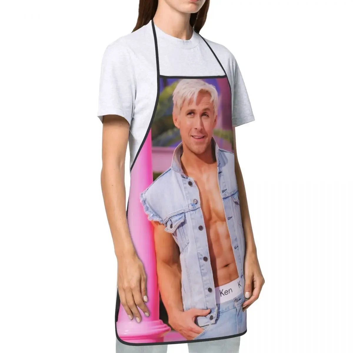 Tablier Ryan Gosling Unisexe - Tablier de Cuisine en Tissu Oxford pour Homme et Femme - Cuisine Chez Nadine