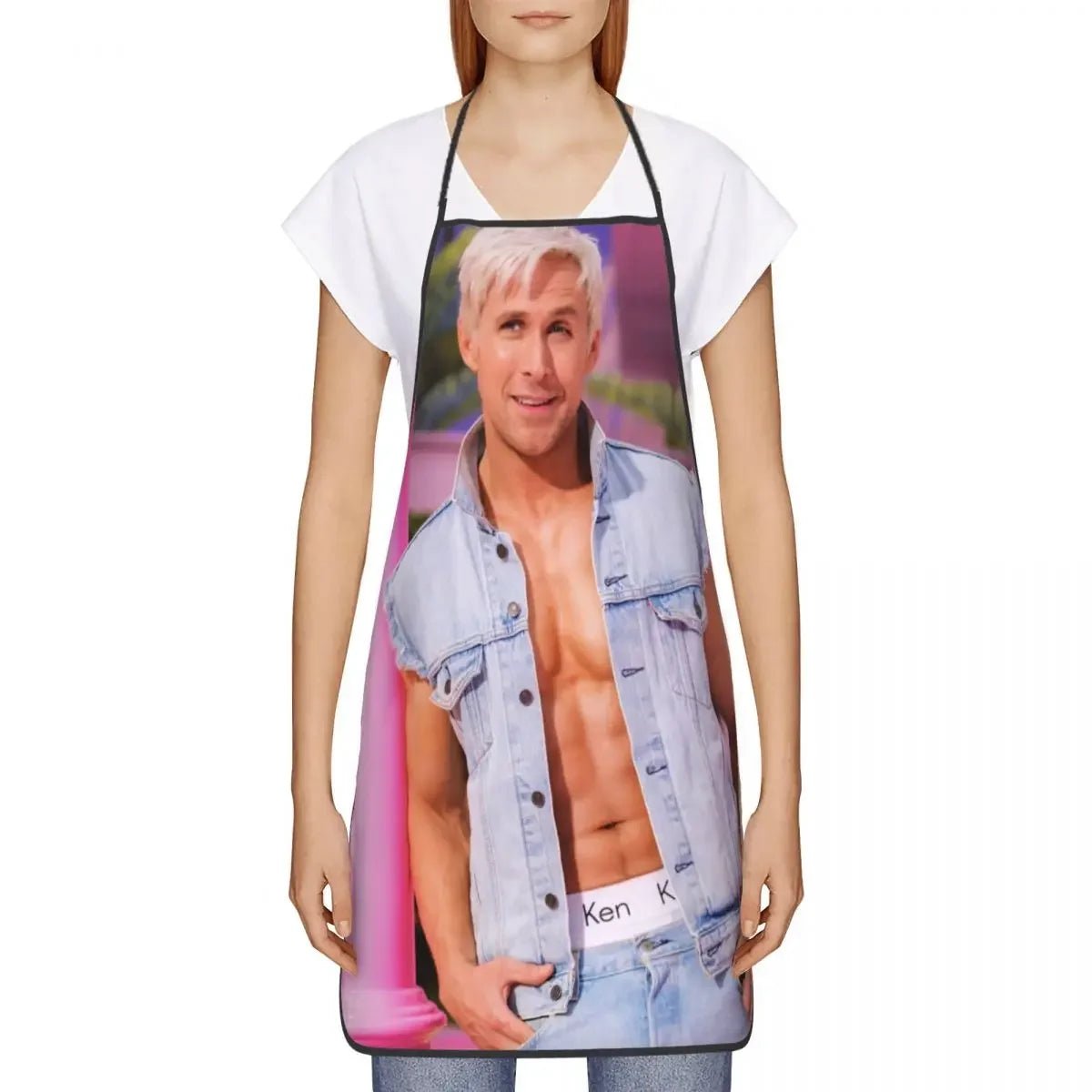 Tablier Ryan Gosling Unisexe - Tablier de Cuisine en Tissu Oxford pour Homme et Femme - Cuisine Chez Nadine