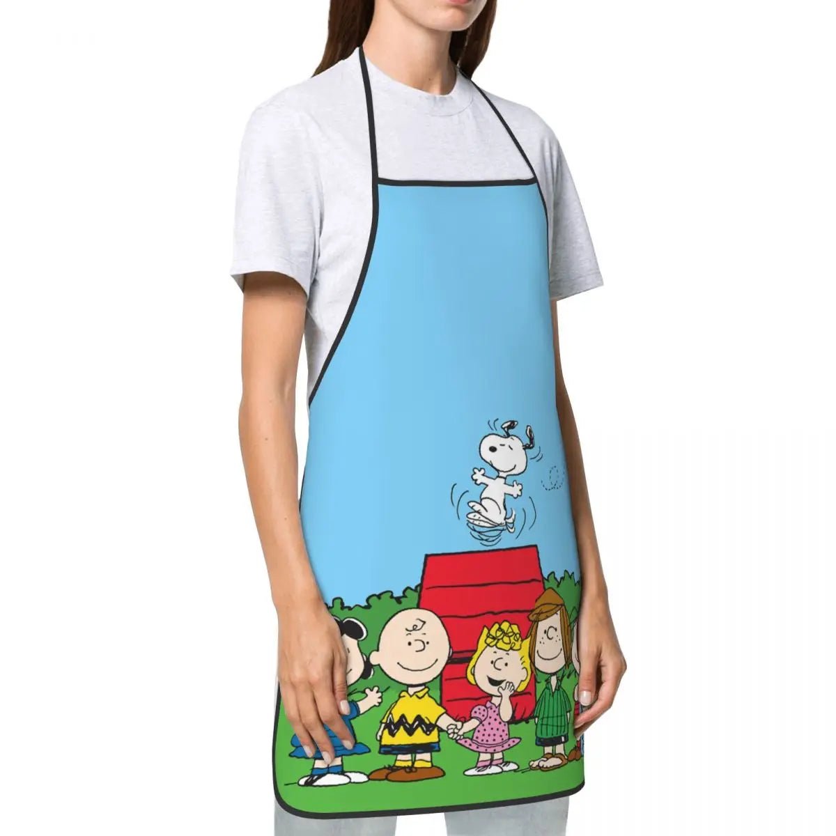 Tablier Snoopy Mignon Personnalisé - Tablier de Cuisine Unisexe Cartoon pour Homme et Femme - Cuisine Chez Nadine