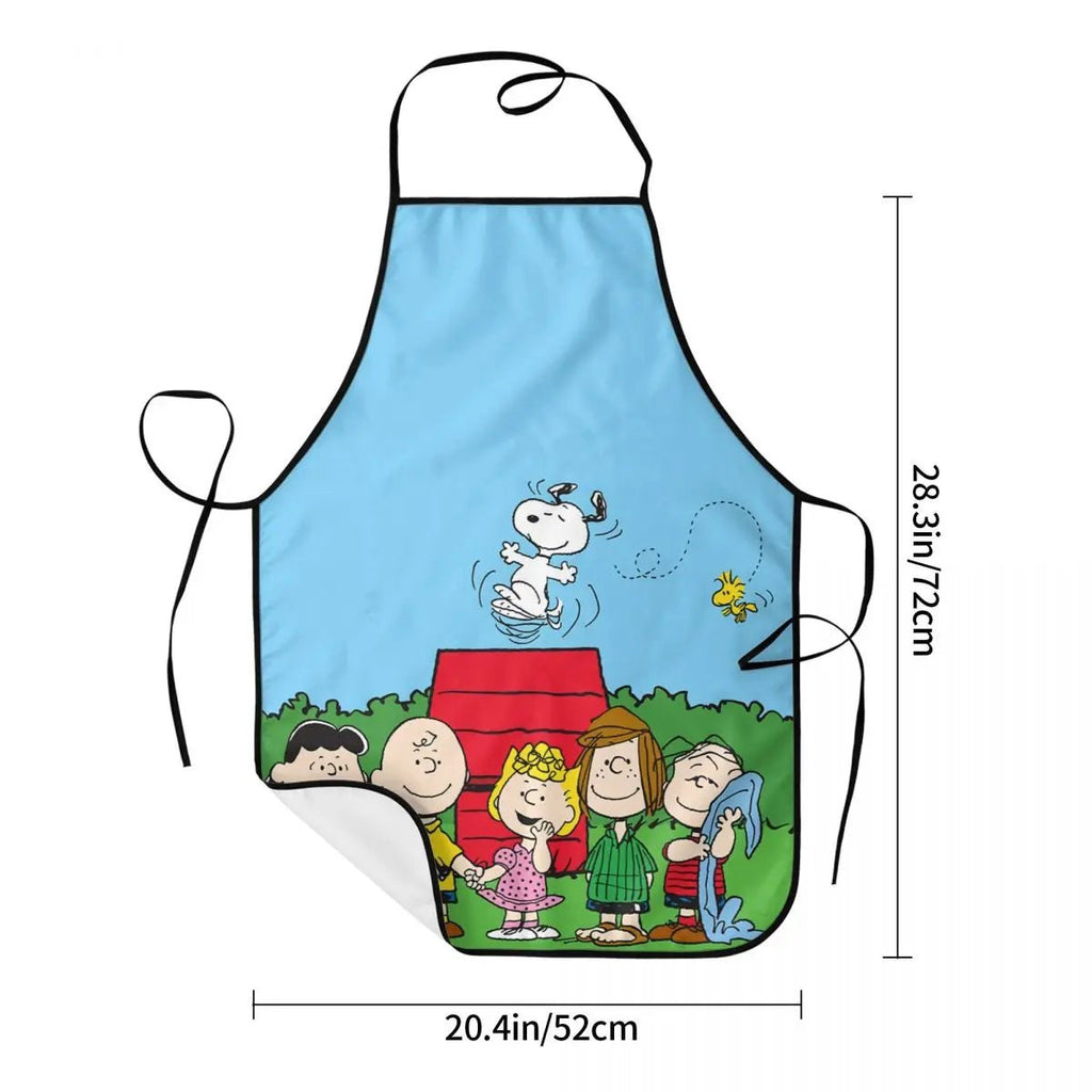 Tablier Snoopy Mignon Personnalisé - Tablier de Cuisine Unisexe Cartoon pour Homme et Femme - Cuisine Chez Nadine