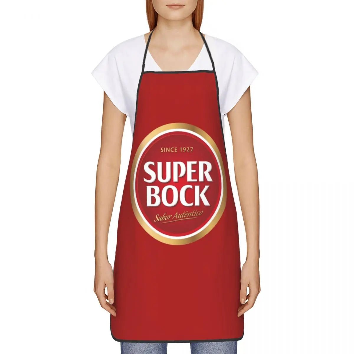 Tablier Super Bock Imperméable en PVC - Tablier de Cuisine, Pâtisserie et Jardinage pour Homme et Femme - Cuisine Chez Nadine