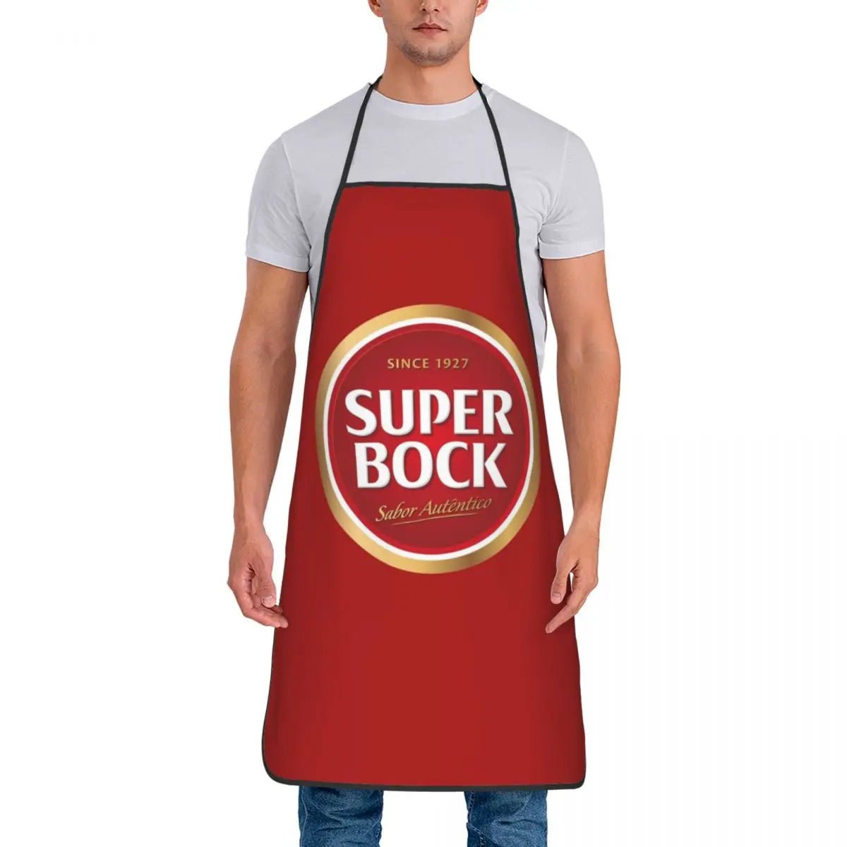 Tablier Super Bock Imperméable en PVC - Tablier de Cuisine, Pâtisserie et Jardinage pour Homme et Femme - Cuisine Chez Nadine