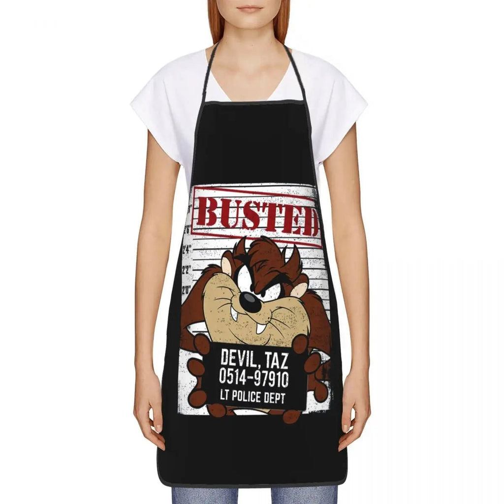 Tablier Taz Diable de Tasmanie - Tablier de Cuisine Unisexe Motif Cartoon Anime - Cuisine Chez Nadine