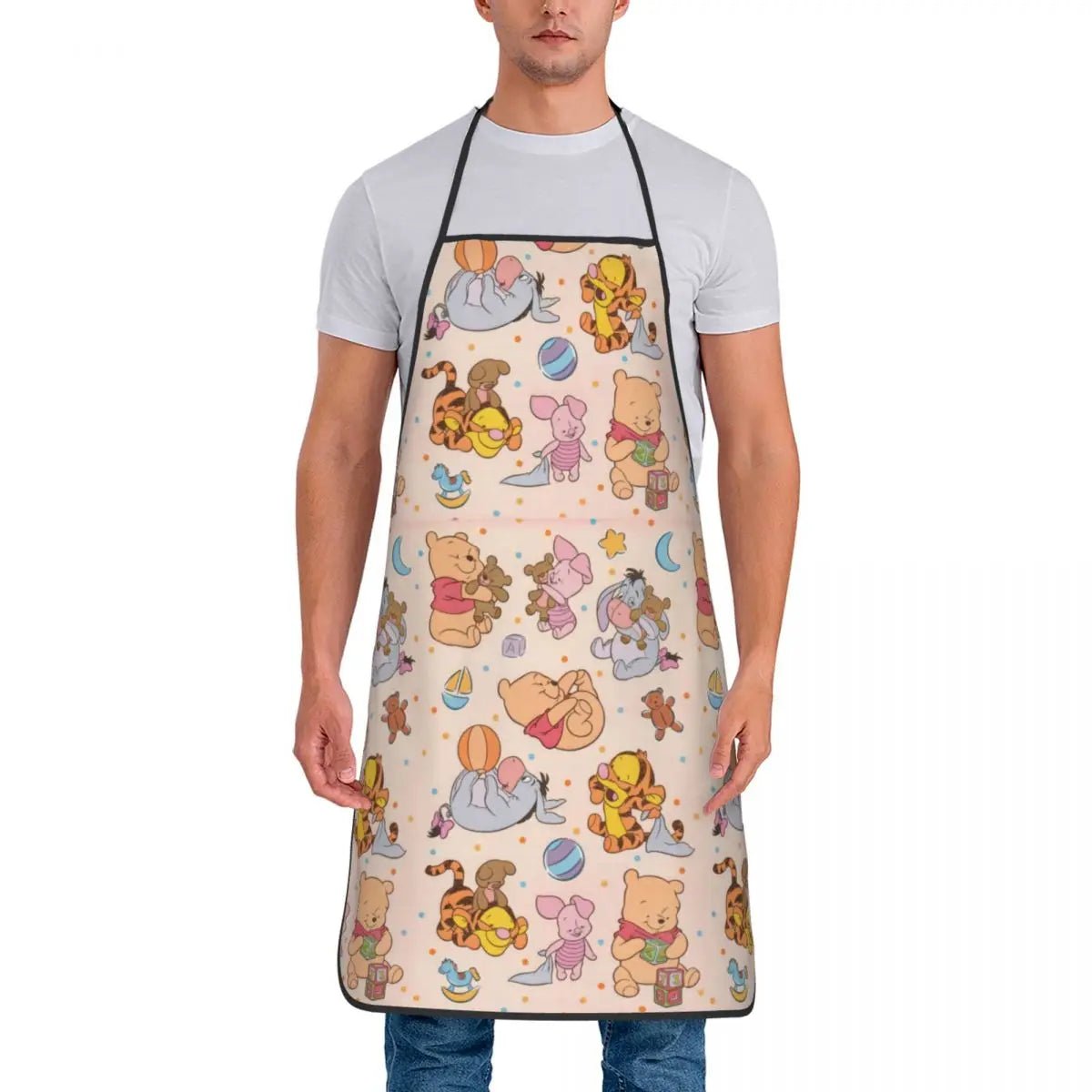 Tablier Winnie l'Ourson Disney - Tablier de Cuisine Unisexe Personnalisé pour Homme et Femme - Cuisine Chez Nadine