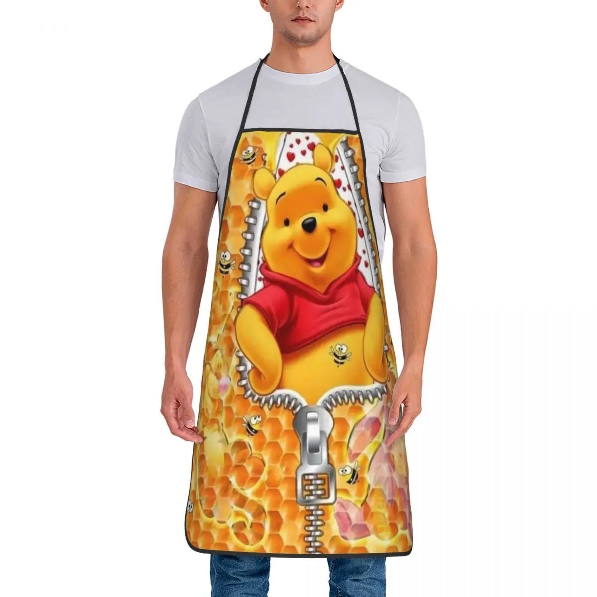 Tablier Winnie l'Ourson Disney - Tablier de Cuisine Unisexe Personnalisé pour Homme et Femme - Cuisine Chez Nadine