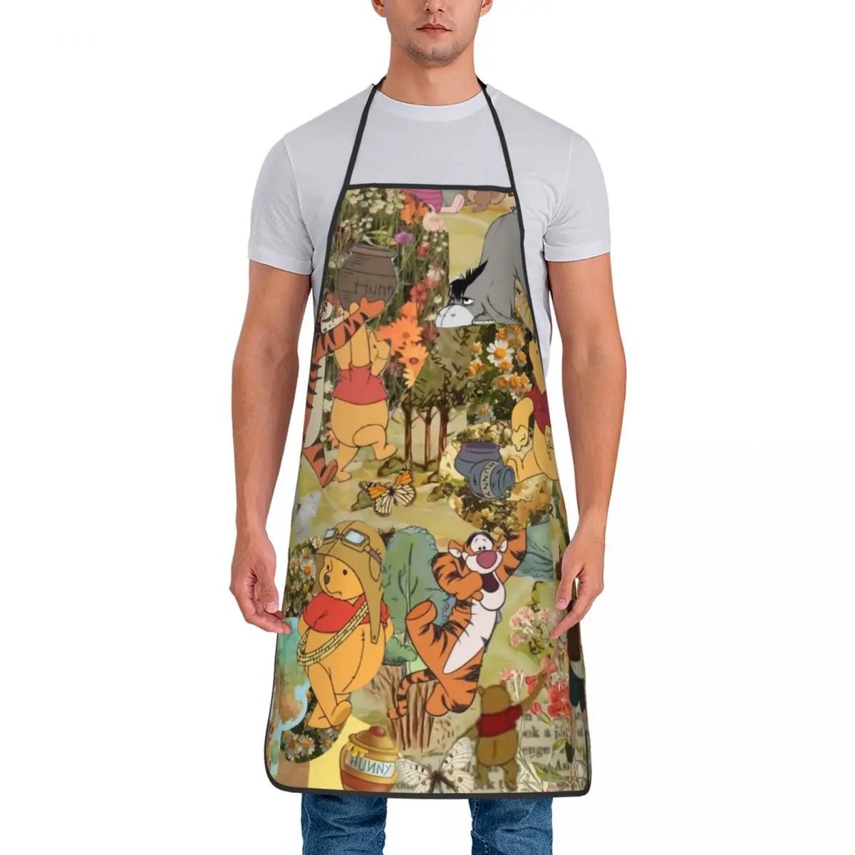 Tablier Winnie l'Ourson Disney - Tablier de Cuisine Unisexe Personnalisé pour Homme et Femme - Cuisine Chez Nadine