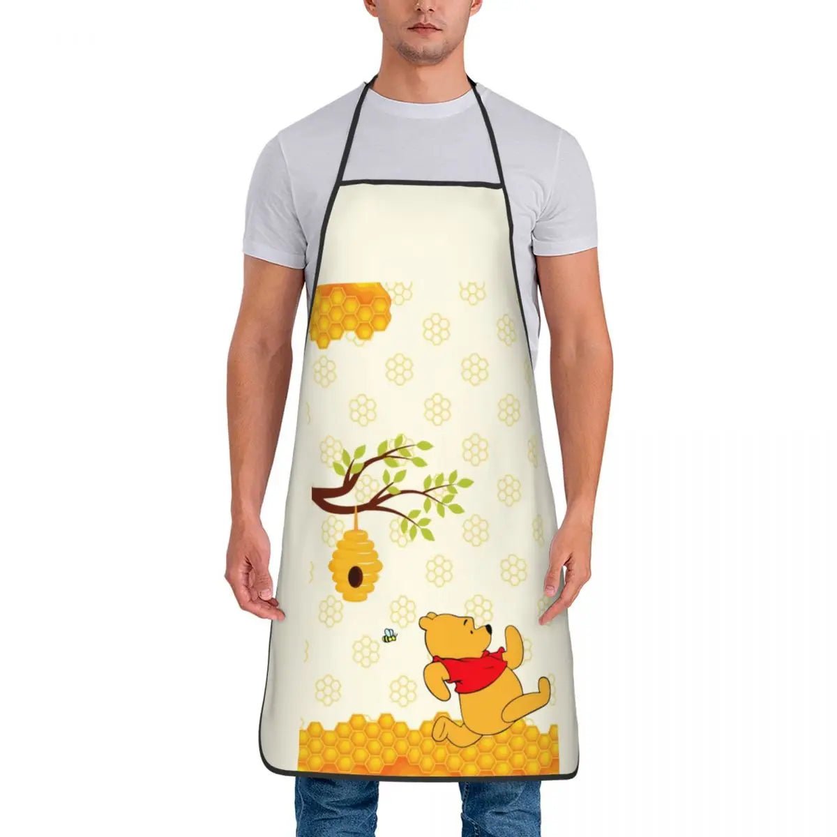 Tablier Winnie l'Ourson Disney - Tablier de Cuisine Unisexe Personnalisé pour Homme et Femme - Cuisine Chez Nadine