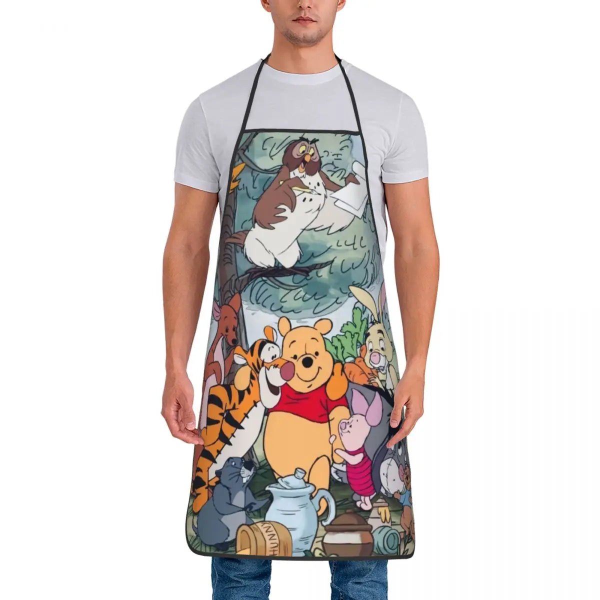 Tablier Winnie l'Ourson Disney - Tablier de Cuisine Unisexe Personnalisé pour Homme et Femme - Cuisine Chez Nadine