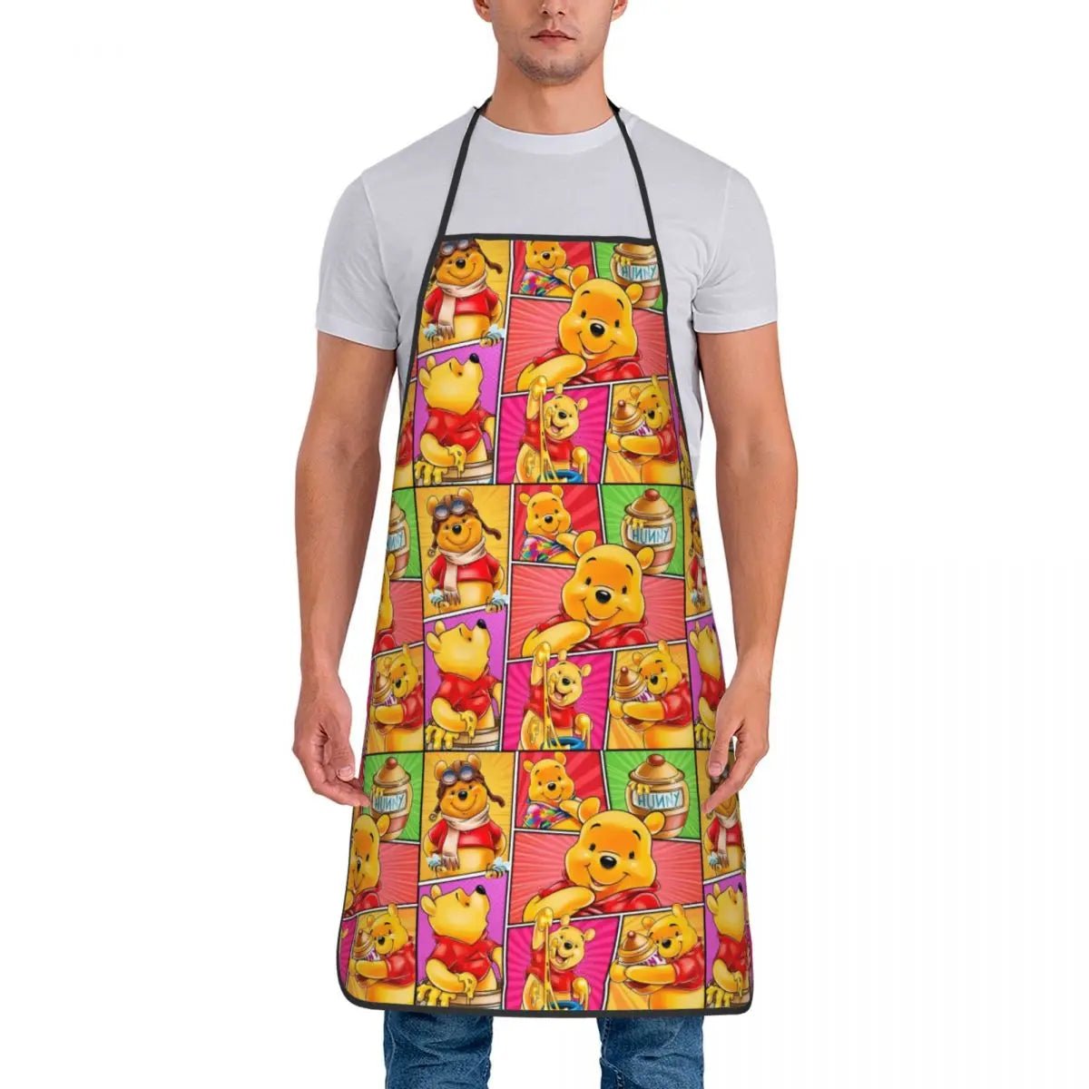 Tablier Winnie l'Ourson Disney - Tablier de Cuisine Unisexe Personnalisé pour Homme et Femme - Cuisine Chez Nadine