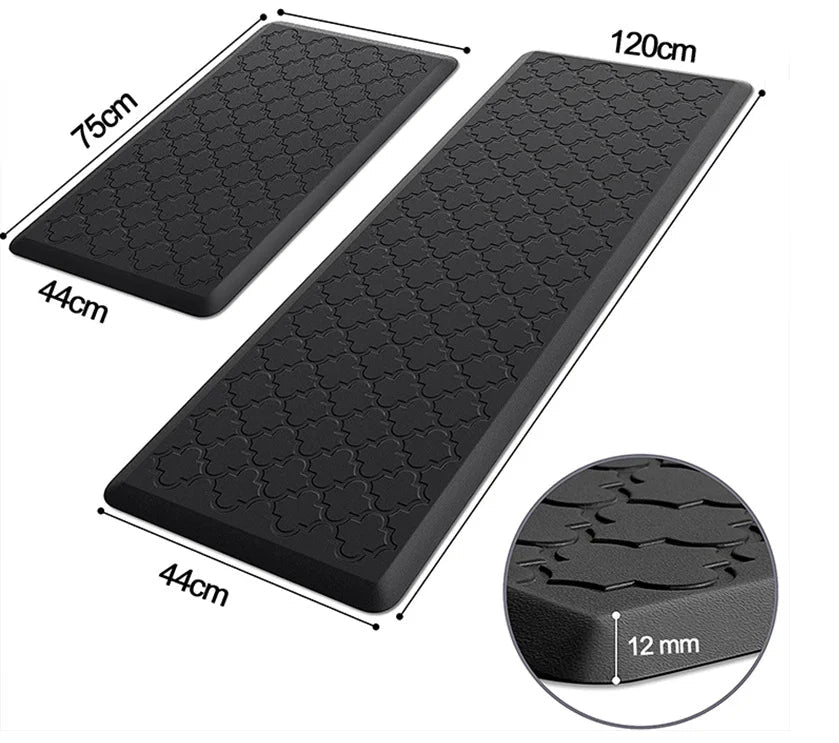 Tapis de Cuisine Anti - Fatigue Rembourré - Mousse Confort Imperméable Antidérapant pour Sol 440x1200mm - Cuisine Chez Nadine