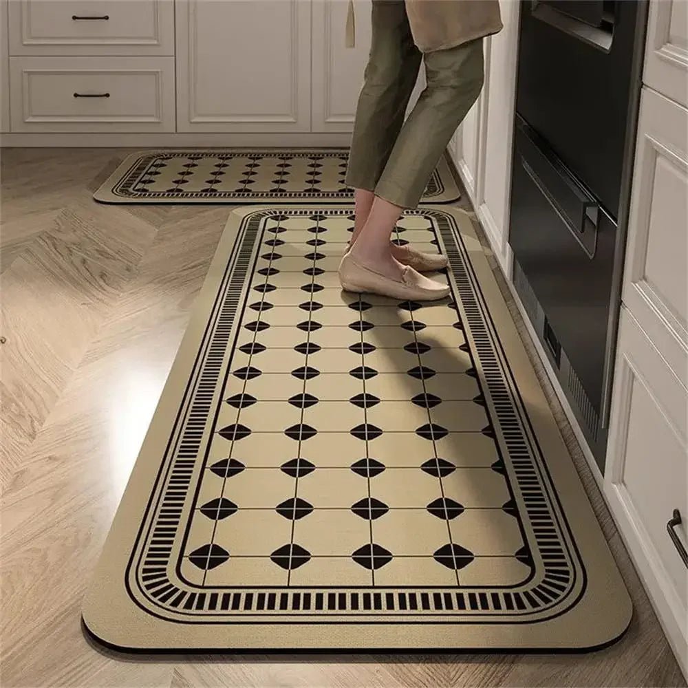 Tapis de Cuisine Antidérapant Long - Tapis de Sol Absorbant pour Cuisine, Entrée et Salon - Cuisine Chez Nadine