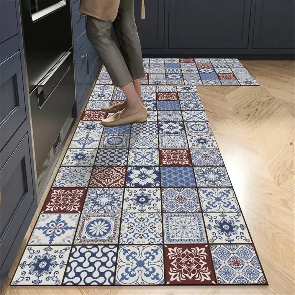 Tapis de Cuisine Antidérapant Long - Tapis de Sol Absorbant pour Cuisine, Entrée et Salon - Cuisine Chez Nadine