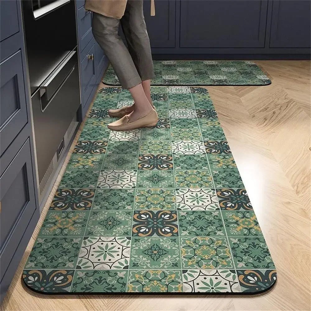 Tapis de Cuisine Antidérapant Long - Tapis de Sol Absorbant pour Cuisine, Entrée et Salon - Cuisine Chez Nadine