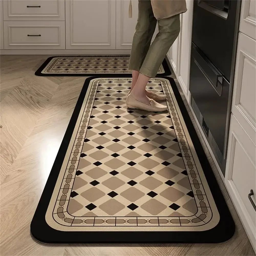 Tapis de Cuisine Antidérapant Long - Tapis de Sol Absorbant pour Cuisine, Entrée et Salon - Cuisine Chez Nadine