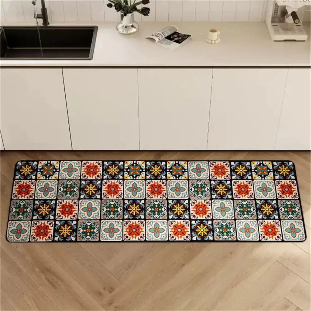 Tapis de Cuisine Antidérapant Long - Tapis de Sol Absorbant pour Cuisine, Entrée et Salon - Cuisine Chez Nadine