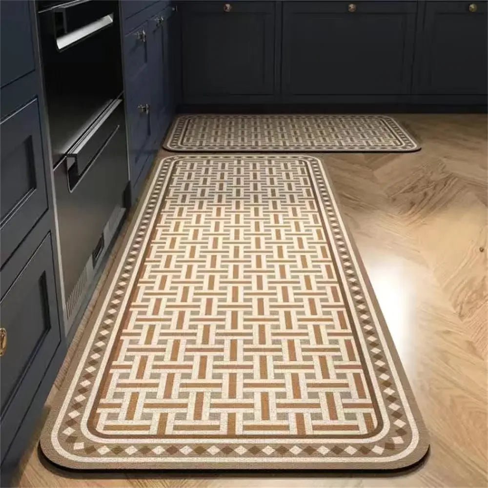 Tapis de Cuisine Antidérapant Long - Tapis de Sol Absorbant pour Cuisine, Entrée et Salon - Cuisine Chez Nadine