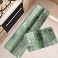 Tapis de cuisine antidérapant vert sauge motif abstrait - Cuisine Chez Nadine