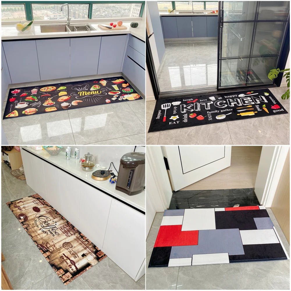 Tapis de Cuisine Motif Café Antidérapant - Tapis Mémoire de Forme Imperméable Polyvalent - Cuisine Chez Nadine