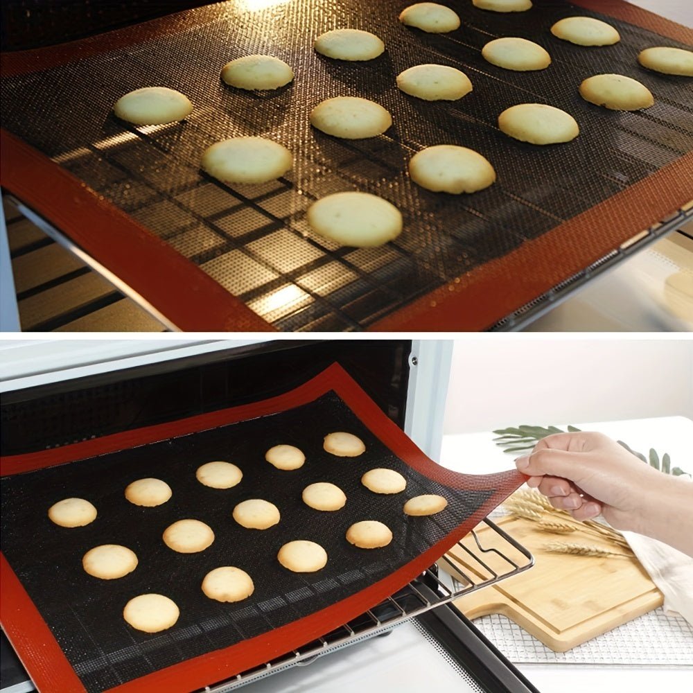 Tapis de cuisson en silicone réutilisable - Antiadhésif pour four, BBQ, macarons et biscuits - Cuisine Chez Nadine