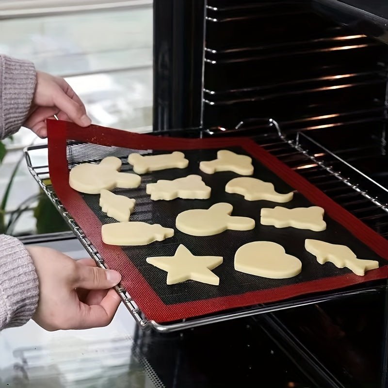 Tapis de cuisson en silicone réutilisable - Antiadhésif pour four, BBQ, macarons et biscuits - Cuisine Chez Nadine