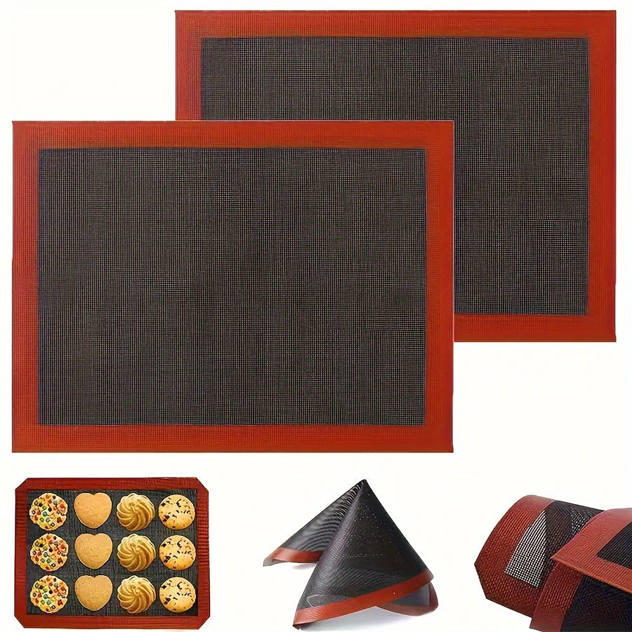 Tapis de cuisson en silicone réutilisable - Antiadhésif pour four, BBQ, macarons et biscuits - Cuisine Chez Nadine