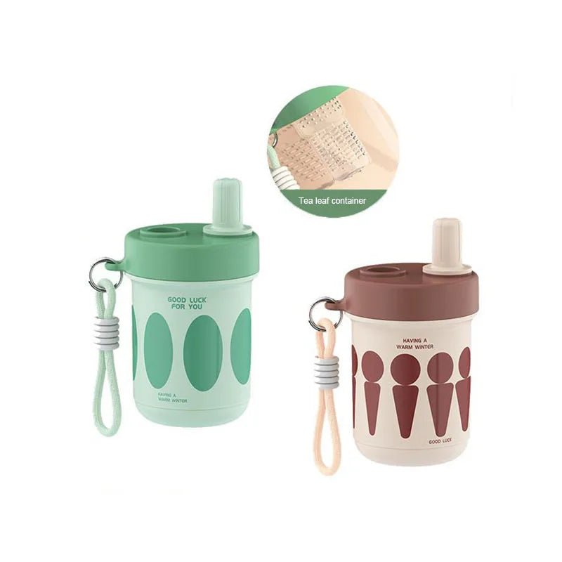 Tasse à Thé Acier Inoxydable 304 avec Infuseur et Couvercle 550ml Mug Bureau Isotherme Pailles Café Voyage Portable - Cuisine Chez Nadine