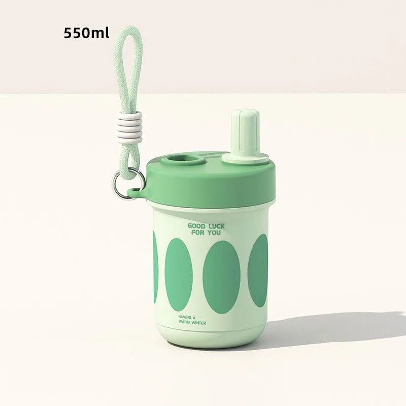 Tasse à Thé Acier Inoxydable 304 avec Infuseur et Couvercle 550ml Mug Bureau Isotherme Pailles Café Voyage Portable - Cuisine Chez Nadine