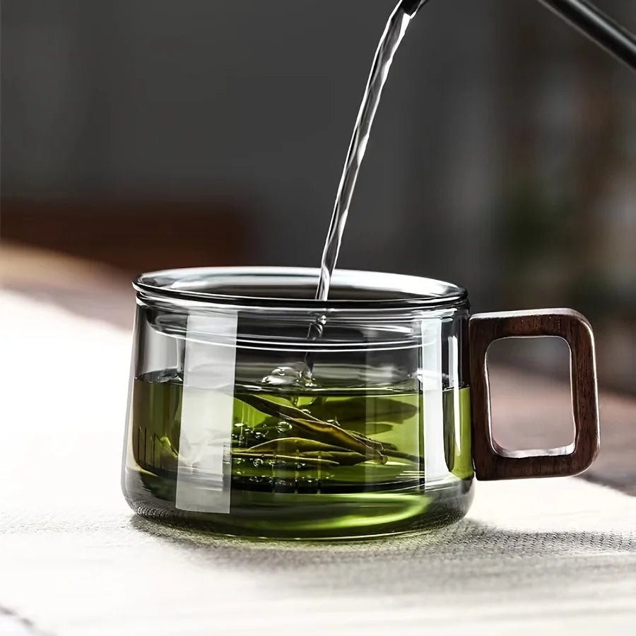 Tasse en Verre Polyvalente avec Infuseur Résistante à la Chaleur Réutilisable Maison Bureau - Cuisine Chez Nadine