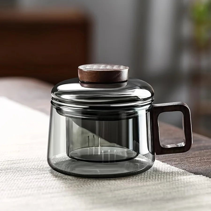 Tasse en Verre Polyvalente avec Infuseur Résistante à la Chaleur Réutilisable Maison Bureau - Cuisine Chez Nadine