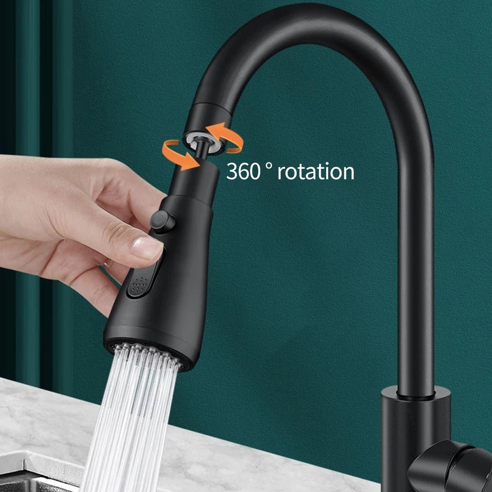 Tête de Robinet Cuisine 3 Modes - Douchette Rotative 360° Haute Pression - Cuisine Chez Nadine