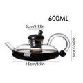 Théière en Verre avec Infuseur Bouilloire Électrique avec Poignée Préparateur de Thé Chaud - Cuisine Chez Nadine