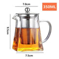 Théière en Verre avec Infuseur Ensemble à Thé Bouilloire Carafe Service à Thé - Cuisine Chez Nadine
