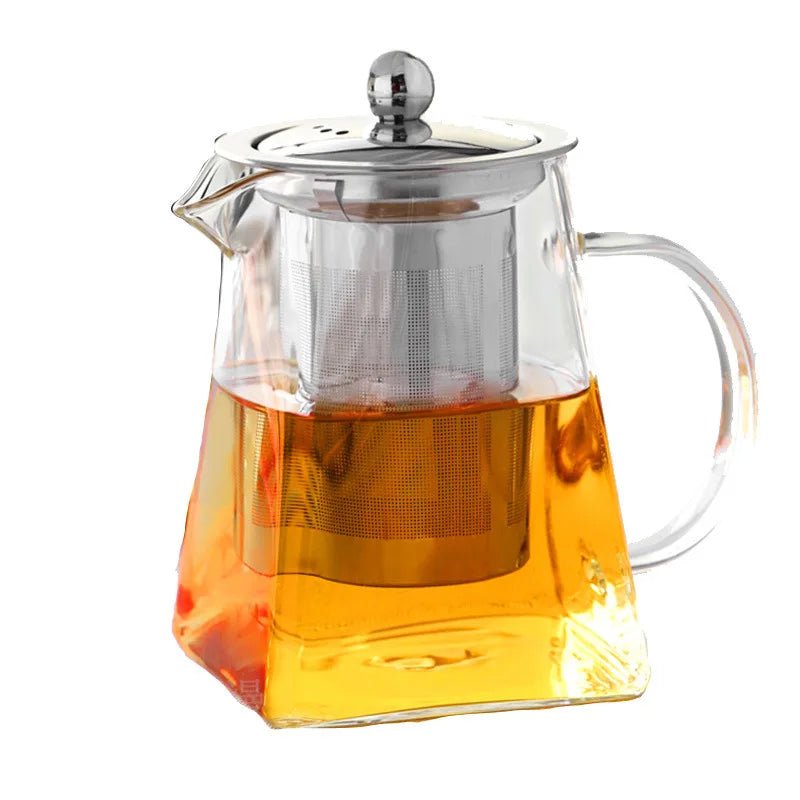 Théière en Verre avec Infuseur Ensemble à Thé Bouilloire Carafe Service à Thé - Cuisine Chez Nadine
