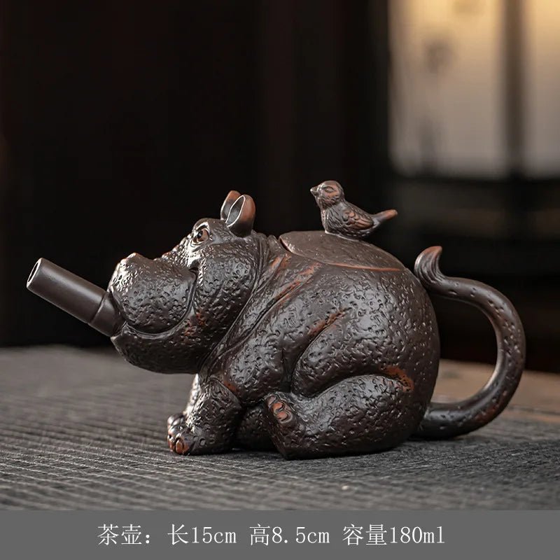Théière Poterie Violette Créative Vintage Infuseur Intégré Passoire Dahongpao 230ml Accessoires Thé Céramique - Cuisine Chez Nadine