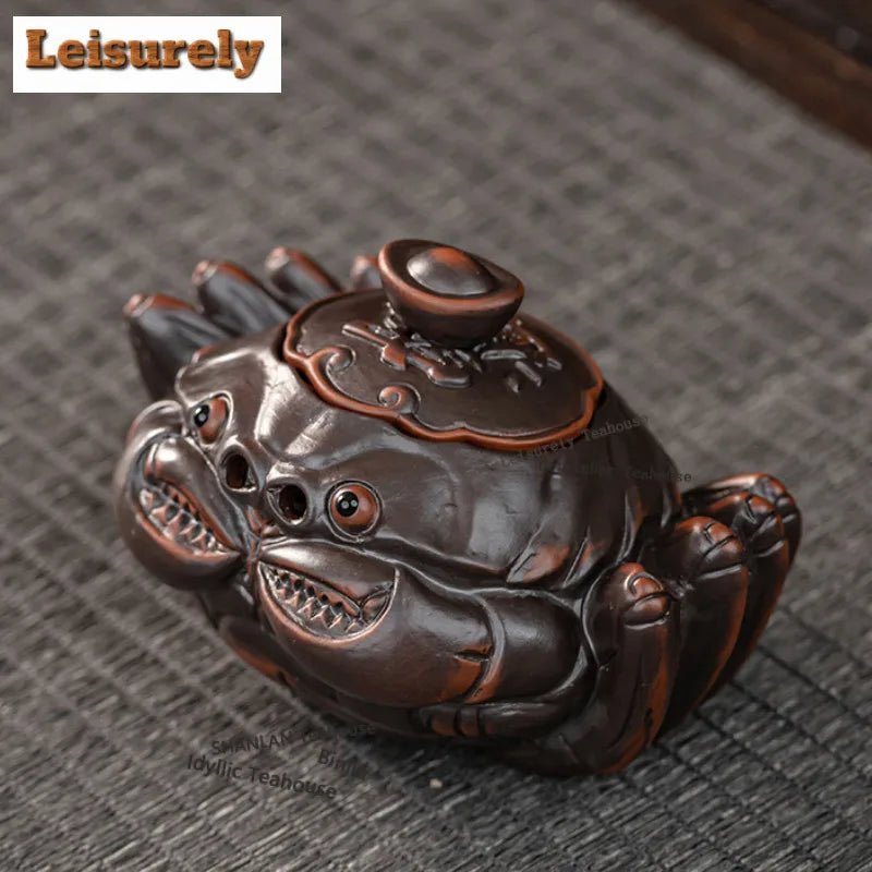 Théière Poterie Violette Créative Vintage Infuseur Intégré Passoire Dahongpao 230ml Accessoires Thé Céramique - Cuisine Chez Nadine