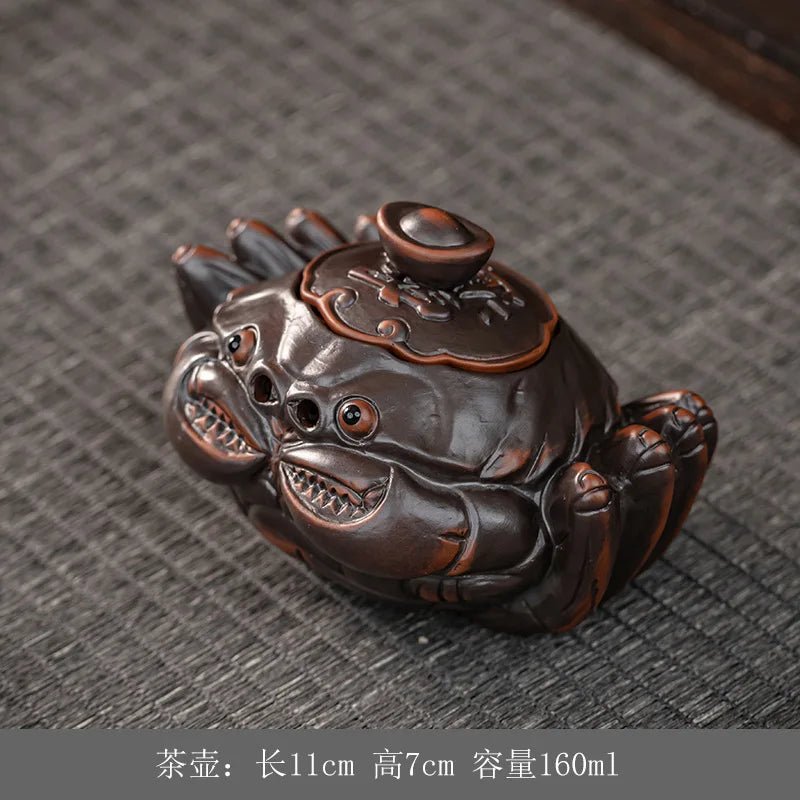 Théière Poterie Violette Créative Vintage Infuseur Intégré Passoire Dahongpao 230ml Accessoires Thé Céramique - Cuisine Chez Nadine