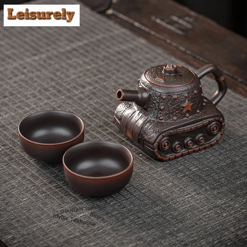 Théière Poterie Violette Créative Vintage Infuseur Intégré Passoire Dahongpao 230ml Accessoires Thé Céramique - Cuisine Chez Nadine