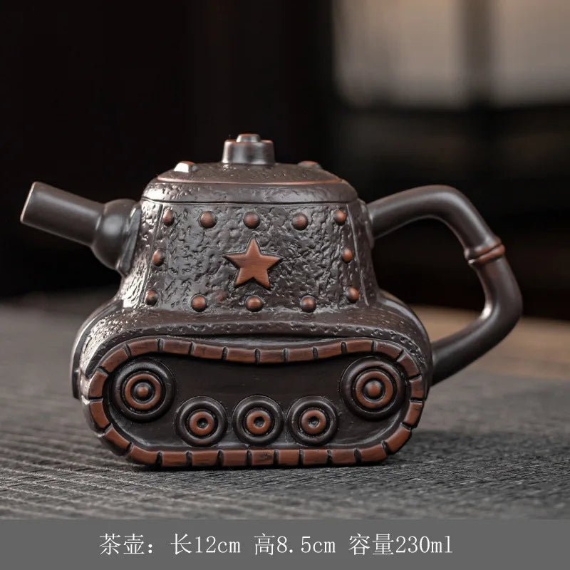 Théière Poterie Violette Créative Vintage Infuseur Intégré Passoire Dahongpao 230ml Accessoires Thé Céramique - Cuisine Chez Nadine