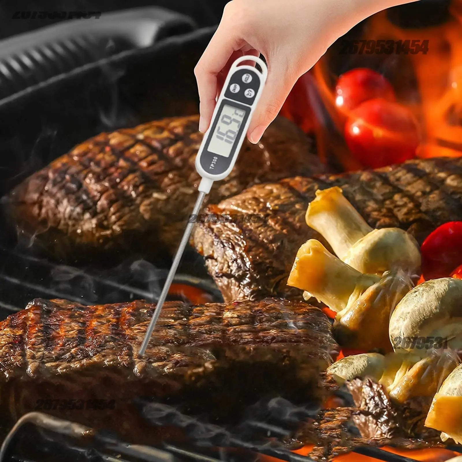 Thermomètre de Cuisine Numérique - Mesure de Température pour Viande et Aliments avec Écran LCD - Cuisine Chez Nadine