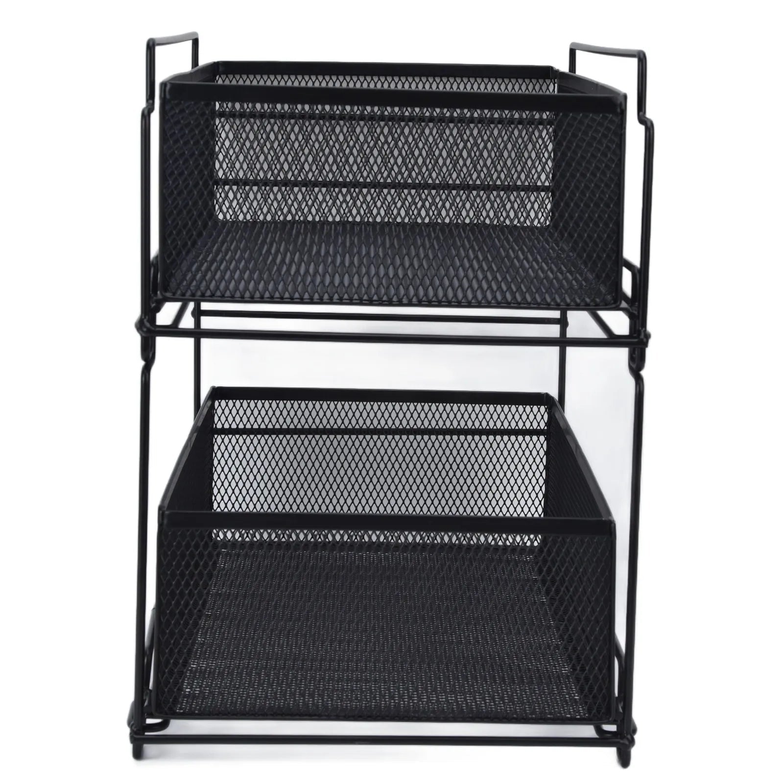 Tiroir de Rangement Coulissant Multifonctionnel pour Sous - Évier en Métal - Étagère Panier Organisateur pour Armoire de Cuisine et Bureau - Cuisine Chez Nadine