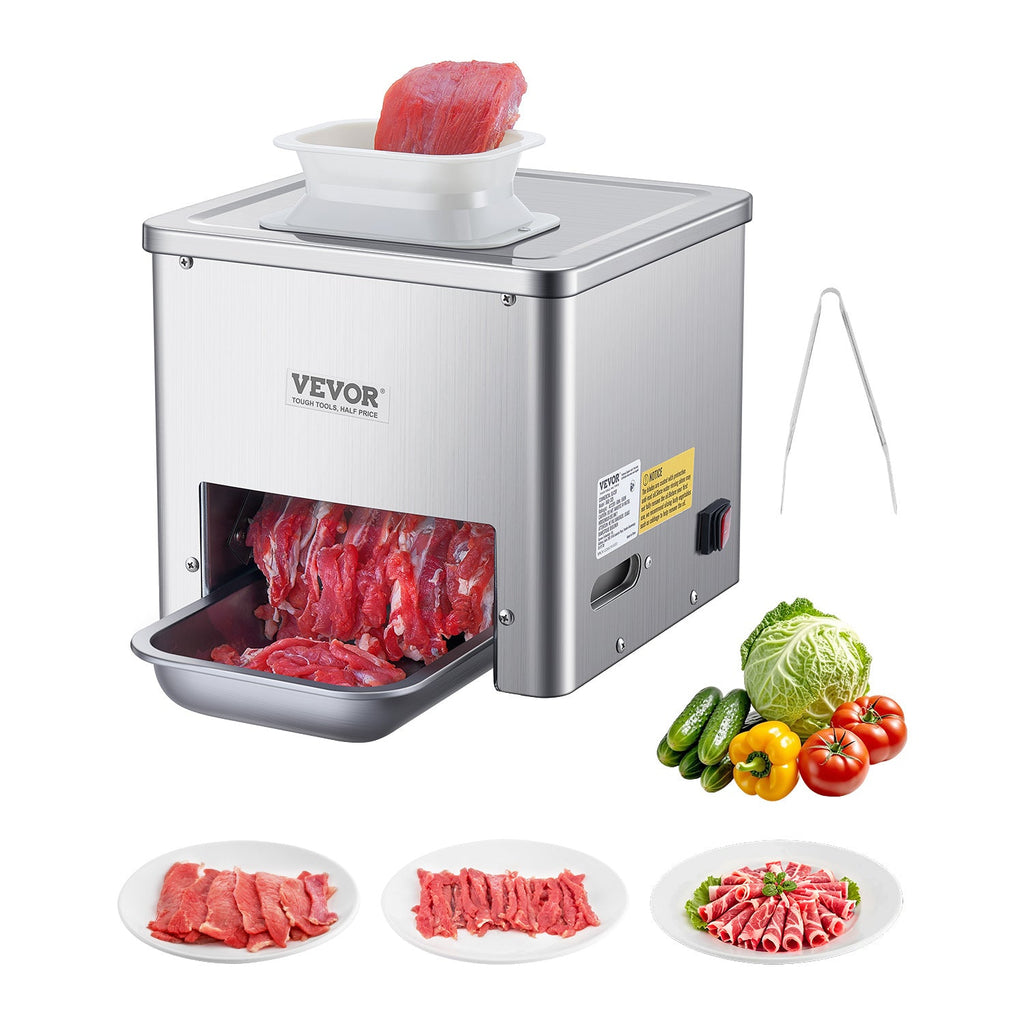 Trancheuse à viande électrique VEVOR 550W - Qualité commerciale pour cuisine et restaurant - Cuisine Chez Nadine