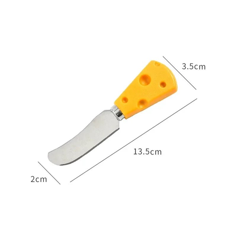 Ustensiles à Fromage en Acier Inoxydable avec Manche en Bois - Couteaux, Fourchette, Cuillère et Spatule à Beurre - Cuisine Chez Nadine