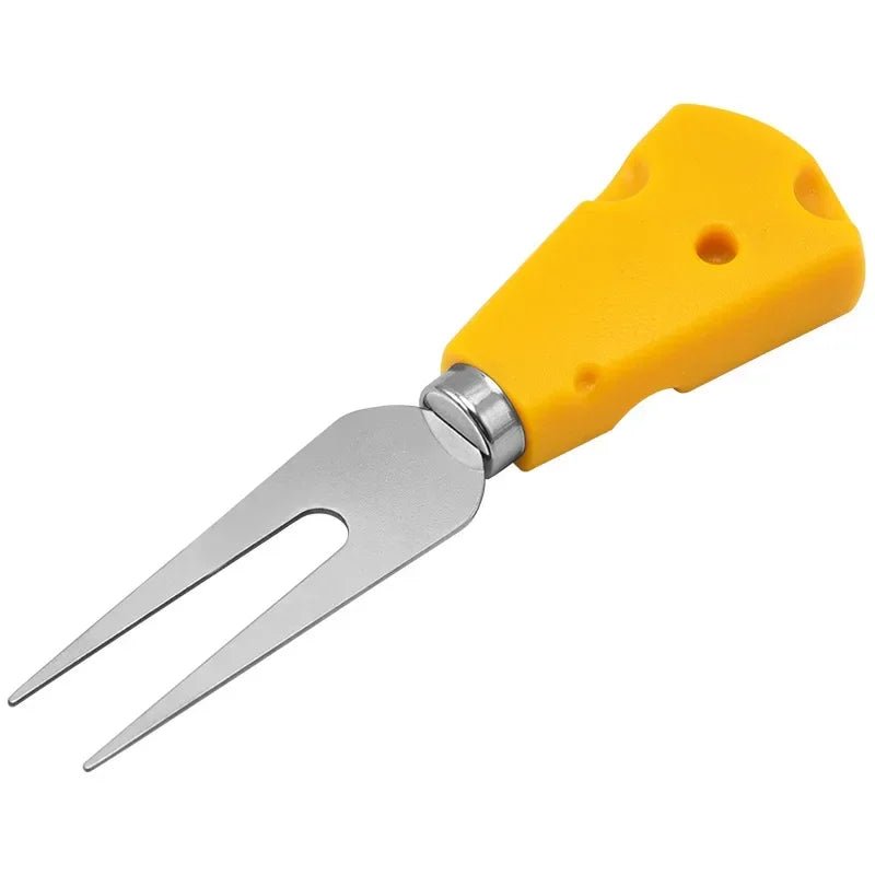 Ustensiles à Fromage en Acier Inoxydable avec Manche en Bois - Couteaux, Fourchette, Cuillère et Spatule à Beurre - Cuisine Chez Nadine