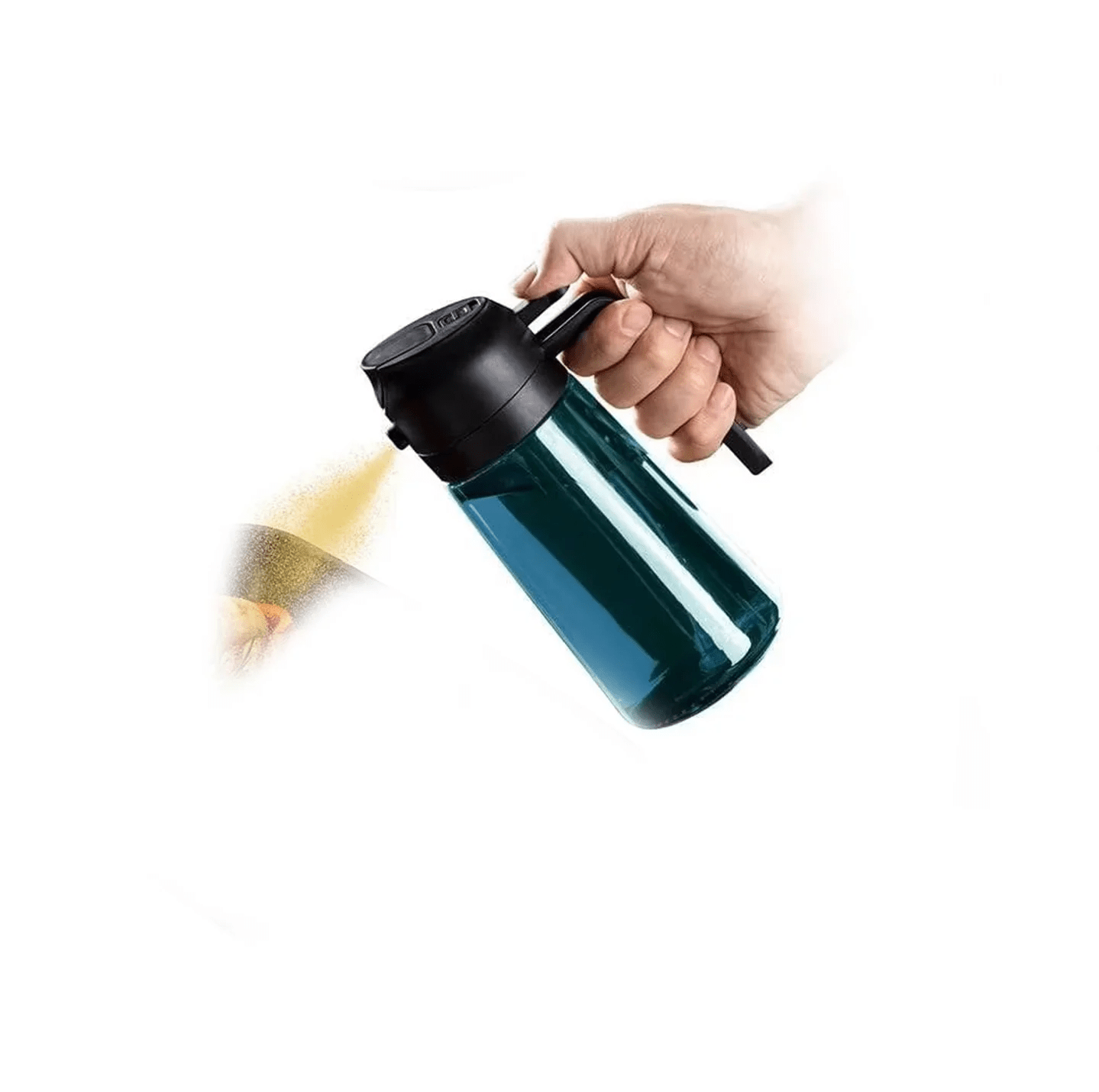 Vaporisateur d'huile en verre LOVFE 470ml (16oz) - Bouteille spray 2 en 1 avec bec verseur - Distributeur manuel pour huile d'olive - Éco - responsable - Cuisine Chez Nadine